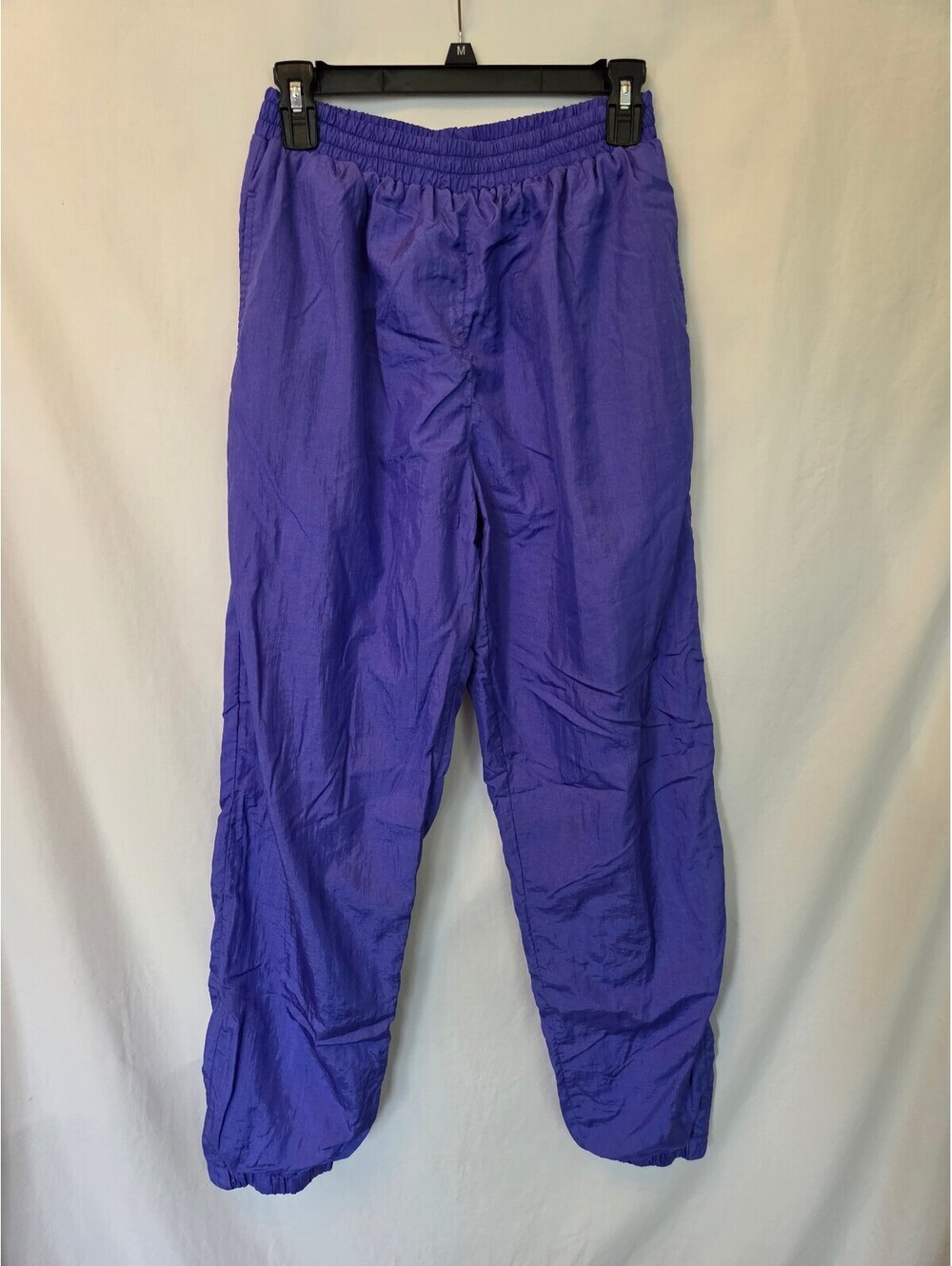 Vintage 90's Purple Lightweight Track Pants with Ankle Zippers